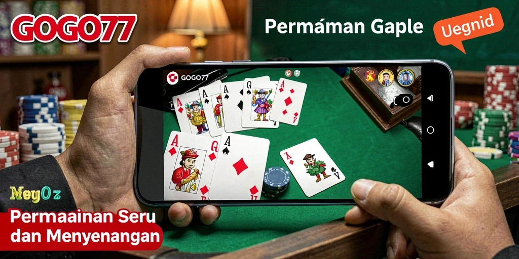 Screenshot gameplay GOGO77 yang seru saat bermain Gaple.