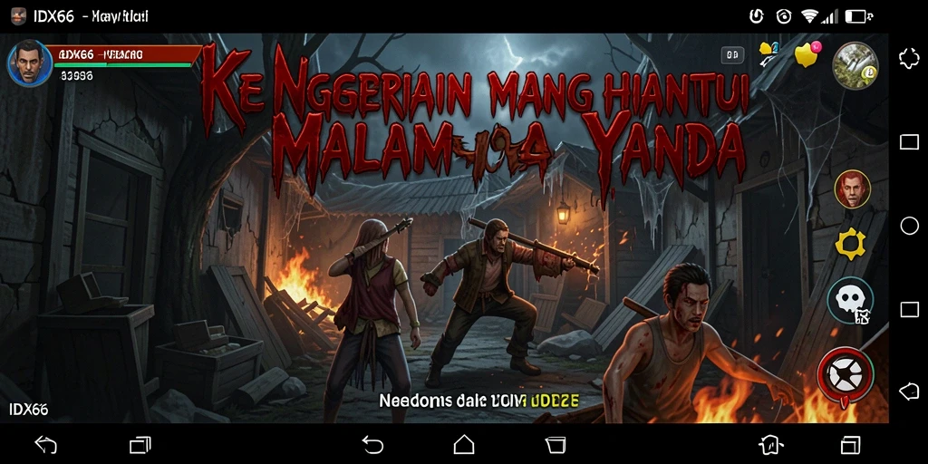 Gameplay menegangkan IDX66 dengan suasana horor yang mencekam.