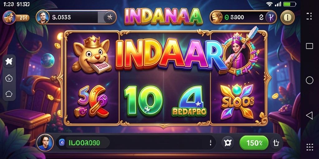 Tampilan gameplay Slot yang mengasyikkan dalam INDAAA.