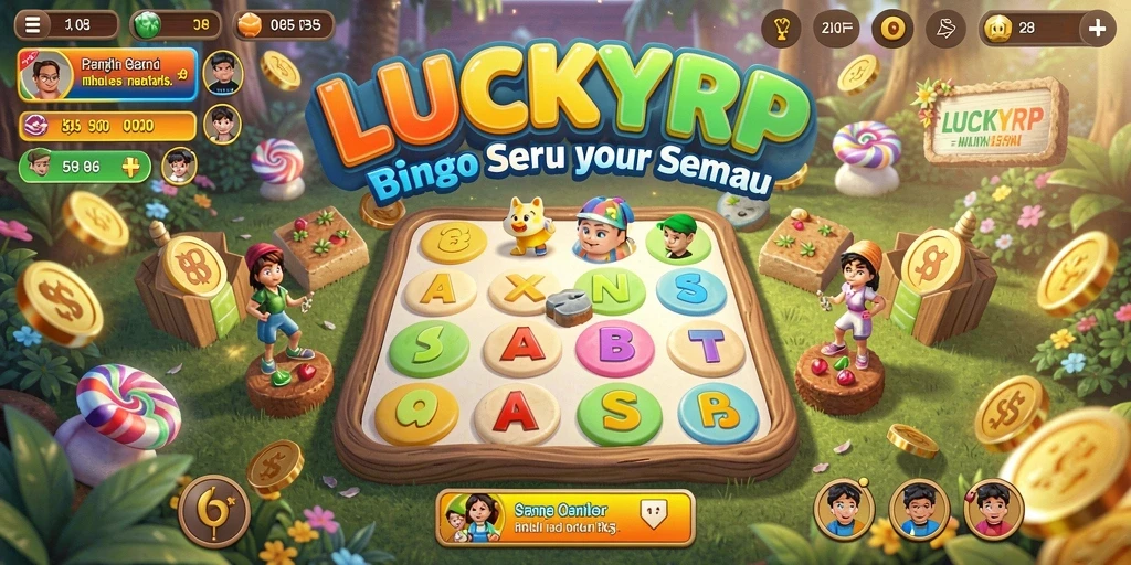 Gameplay seru dan interaktif dalam LUCKYRP Bingo.