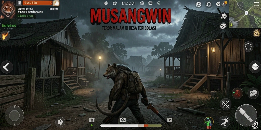 Gameplay <strong>MUSANGWIN</strong> yang menegangkan dengan suasana Horror yang kental.