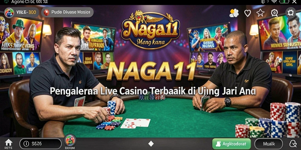 Tampilan gameplay NAGA11 yang seru dan interaktif di Live Casino.