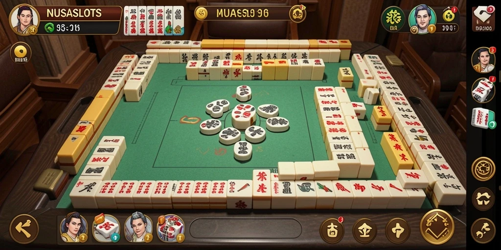 Screenshot gameplay NUSASLOTS menampilkan tantangan Mahjong yang menarik.