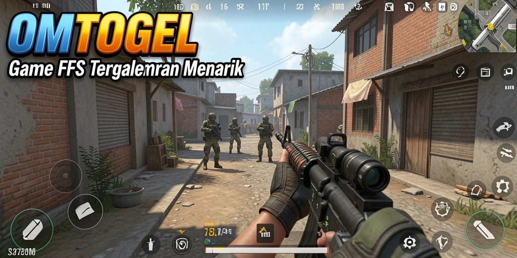 Screenshot utama OMTOGEL menunjukkan aksi bertempur yang mendebarkan di dalam game FPS.
