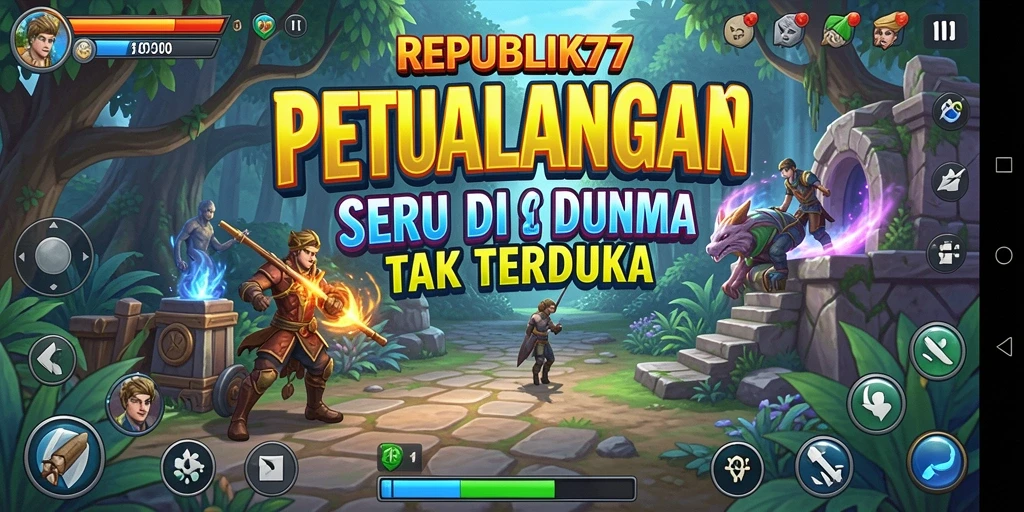 Screenshot gameplay <strong>REPUBLIK77</strong> yang menampilkan petualangan menarik di dunia yang luas.