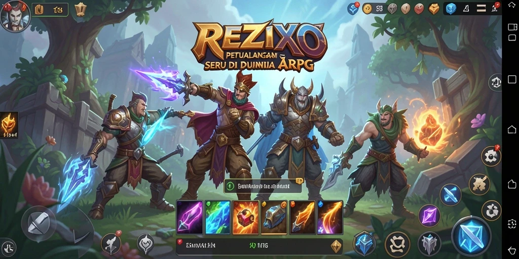Gameplay seru dari <strong>REZIXO</strong> dalam dunia ARPG yang menantang.