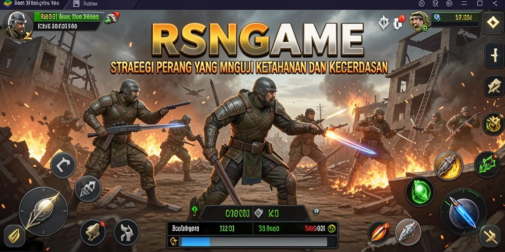 Tampilan gameplay RSNGAME yang menegangkan dengan strategi yang rumit.