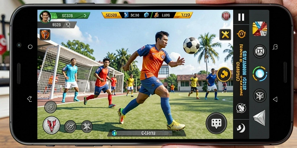 Tampilan gameplay seru SE328 dengan aksi olahraga yang menarik.