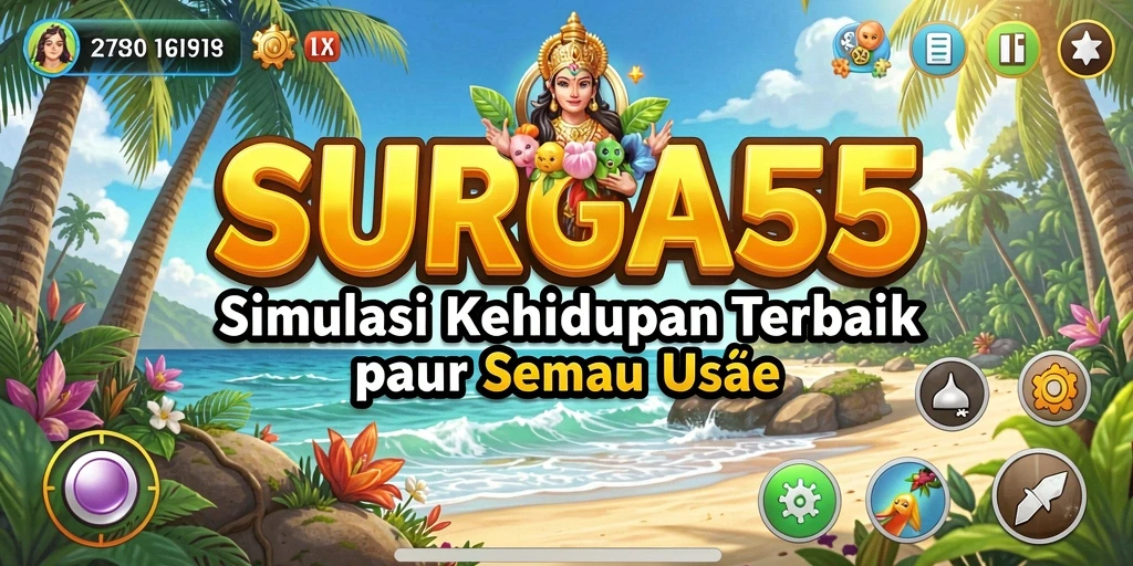 Screenshot SURGA55 menampilkan gameplay simulasi yang menarik dan interaktif.