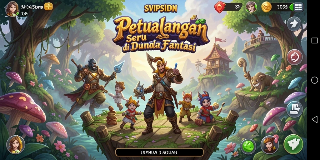 Gameplay menarik dalam dunia petualangan yang fantastis.