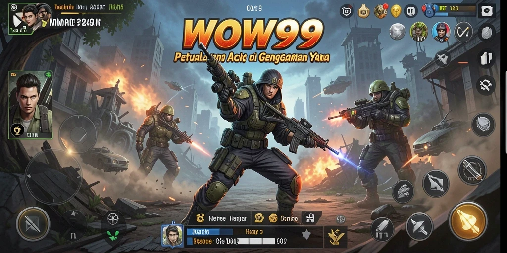 Tampilan gameplay WOW99 yang aksi dan mendebarkan.
